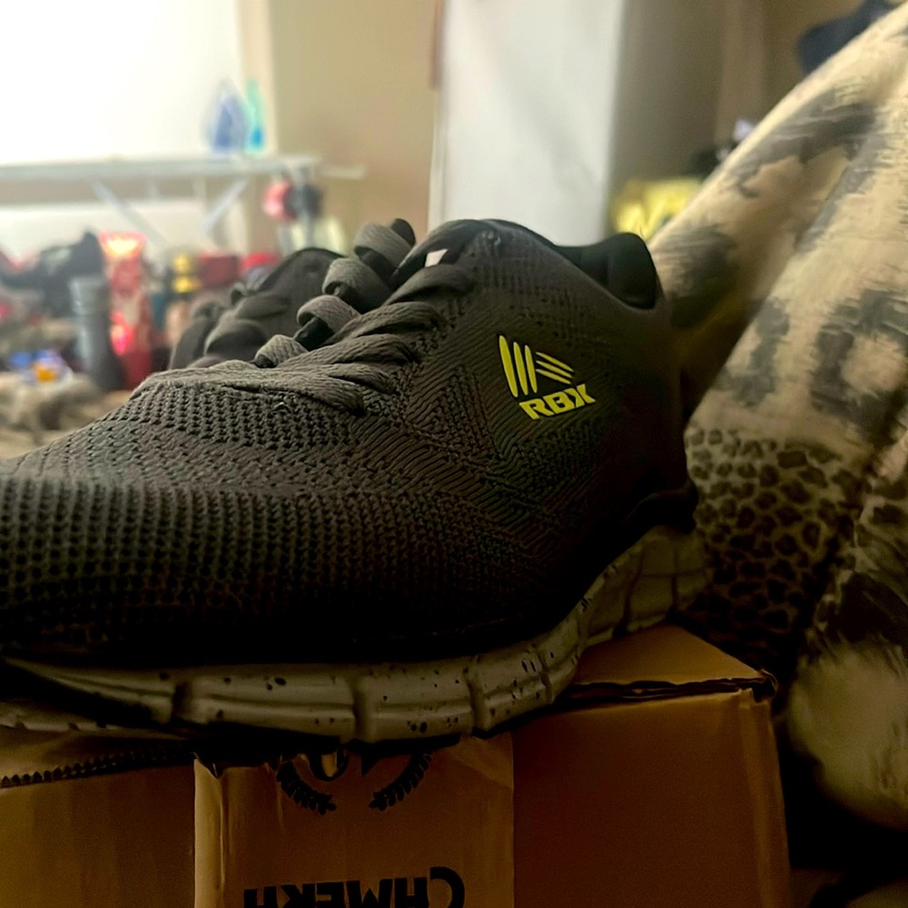 They are “RBX shoes” “dark gray” “size 12”